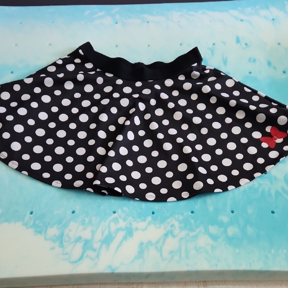 Disney Black and White Polka Dot Skirt